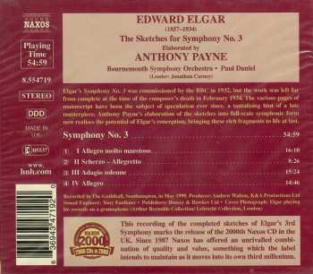 CD Sir Edward Elgar: The Sketches For Symphony No. 3 475272