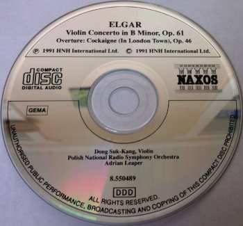 CD Sir Edward Elgar: Violin Concerto in B Minor, Op. 61 / Overture: Cockaigne (In London Town), Op.40 260611