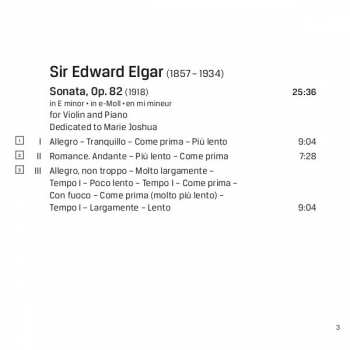 CD Sir Edward Elgar: Violin Sonatas; The Lark Ascending 330316