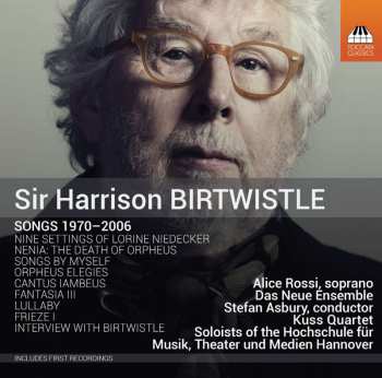 CD Harrison Birtwistle: Songs 1970-2006 539225