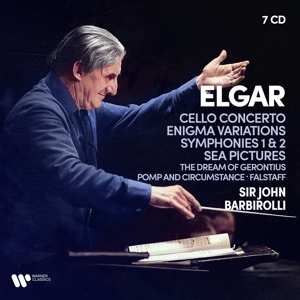 7CD/Box Set Sir Edward Elgar: Cello Concerto, Enigma Variations, Symphonies 1 & 2, Sea Pictures 445023
