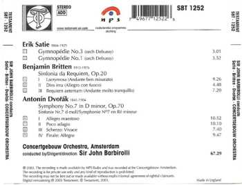 CD Sir John Barbirolli: Sir John Barbirolli Conducts Satie, Britten, Dvořák, Concertgebouw Orchestra 534376