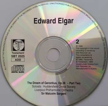 2CD Sir Malcolm Sargent: Edward Elgar - Cello Concerto & The Dream Of Gerontius 331421