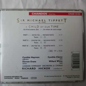 CD Sir Michael Tippett: A Child Of Our Time 319797
