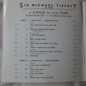 CD Sir Michael Tippett: A Child Of Our Time 319797