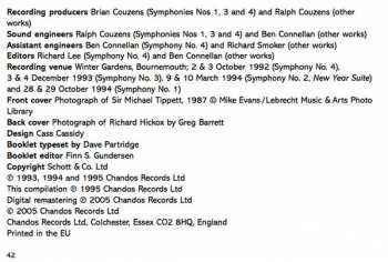 3CD/Box Set Sir Michael Tippett: Symphonies 327746
