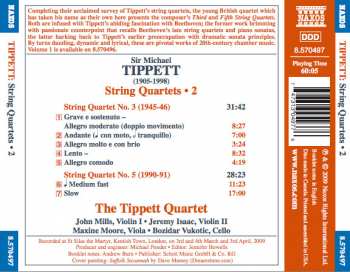 CD Sir Michael Tippett: String Quartets • 2 (Quartets Nos. 3 And 5) 173954