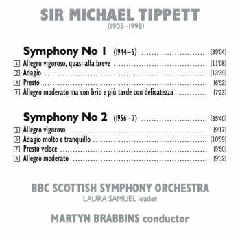 CD Sir Michael Tippett: Symphonies Nos 1 & 2 288564