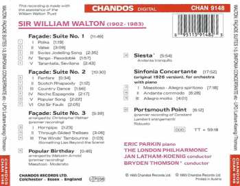 CD Sir William Walton: Façade Suites 1 - 3 / Popular Birthday / Siesta / Portsmouth Point / Sinfonia Concertante 324299