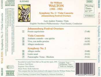 CD Sir William Walton: Symphony No. 2 • Viola Concerto • Johannesburg Festival Overture 319669