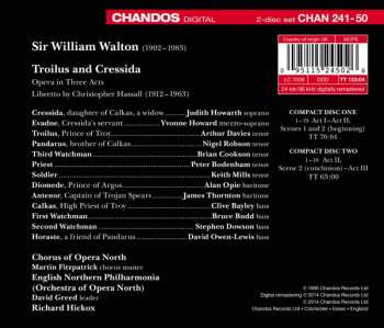 2CD Sir William Walton: Troilus And Cressida 328194