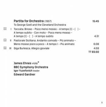 SACD Sir William Walton: Viola Concerto / Partita For Orchestra / Sonata For String Orchestra 322899