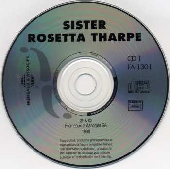 2CD Sister Rosetta Tharpe: Complete Sister Rosetta Tharpe = Intégrale Sister Rosetta Tharpe Vol. 1 (1938-1943) 518775