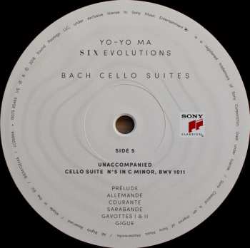 3LP Yo-Yo Ma: Six Evolutions - Bach: Cello Suites 32848