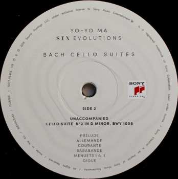 3LP Yo-Yo Ma: Six Evolutions - Bach: Cello Suites 32848
