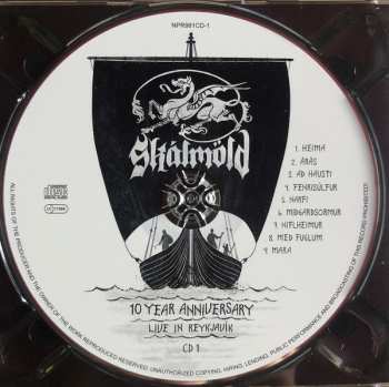 2CD/Blu-ray Skálmöld: 10 Year Anniversary - Live In Reykjavík LTD 104