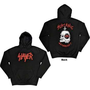 Merch Slayer: Slayer Unisex Pullover Hoodie: Slatanic (back Print) (large) Black