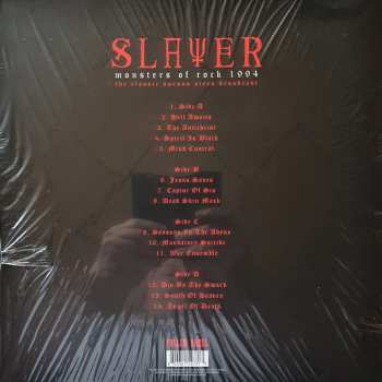 2LP Slayer: Monsters Of Rock 1994 - The Classic Buenos Aires Broadcast LTD | CLR 127791
