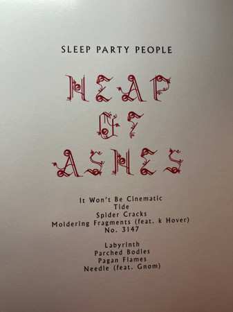 LP Sleep Party People: Heap Of Ashes CLR 499883
