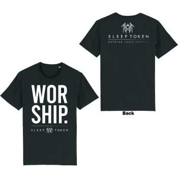 Merch Sleep Token: Sleep Token Unisex T-shirt: Worship (back Print) (x-large) XL