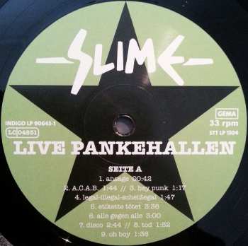 2LP Slime: Live - Pankehallen 21.1.1984 78221