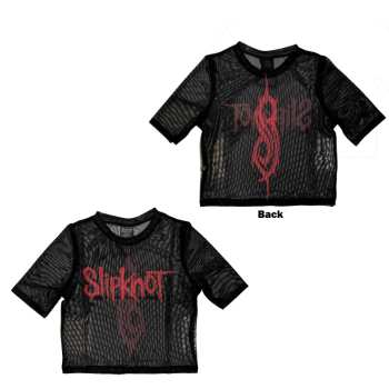 Merch Slipknot: Slipknot Ladies Crop Top: Logo (back Print & Mesh) (medium) M