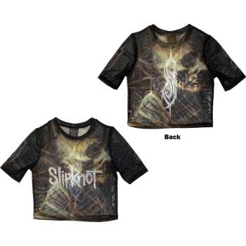 Merch Slipknot: Slipknot Ladies Crop Top: Tesf Profile (back Print & Mesh) (small) S
