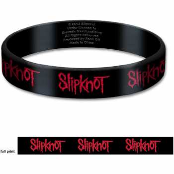 Merch Slipknot: Gumový Náramek Logo Slipknot