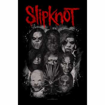 Merch Slipknot: Textilní Plakát Masks