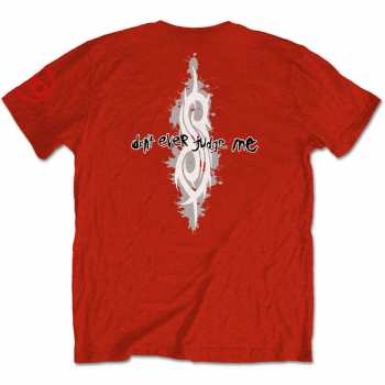 Merch Slipknot: Slipknot Unisex T-shirt: 21st Anniversary Don't Ever Judge Me (back & Sleeve Print) (x-small) XS