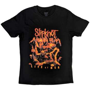 Merch Slipknot: Slipknot Unisex T-shirt: Live At Msg Orange (back Print) (small) S