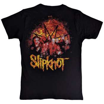 Merch Slipknot: Slipknot Unisex T-shirt: The End So Far Flame Logo (back Print) (xx-large) XXL