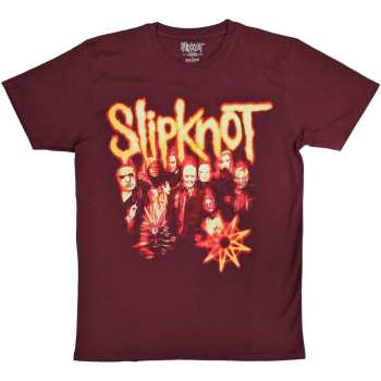 Merch Slipknot: Slipknot Unisex T-shirt: The End So Far Group Photo Tribal S Nonogram (back Print) (large) L