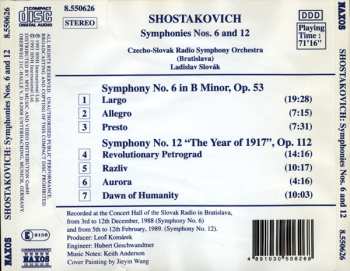 CD Slovak Radio Symphony Orchestra: Symphony No. 6 / Symphony No. 12 "The Year Of 1917" 349915