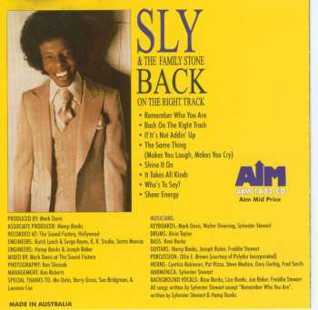 CD Sly & The Family Stone: Back On The Right Track 298163