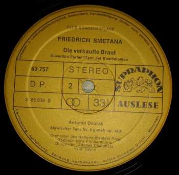 LP Bedřich Smetana: Melodien Von Der Moldau 530594