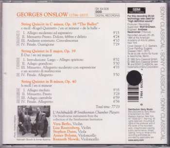 CD George Onslow: Onslow: String Quintets - L'Archibudelli