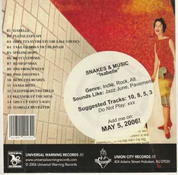 CD Snakes & Music: Isabelle 300905