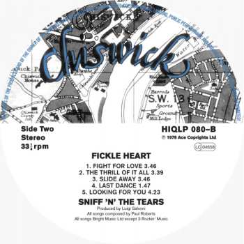 LP Sniff 'n' The Tears: Fickle Heart 479628