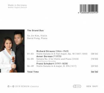 CD So Jin Kim: The Grand Duo: Works By Richard Strauss, Avner Dorman And Franz Schubert DIGI 288811