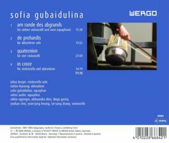 CD Sofia Gubaidulina: Am Rande Des Abgrunds / De Profundis / Quaternion / In Croce 320593