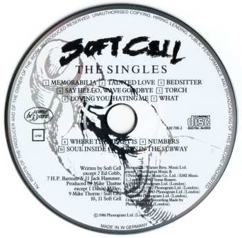 CD Soft Cell: The Singles
