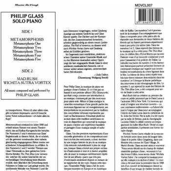 LP Philip Glass: Solo Piano