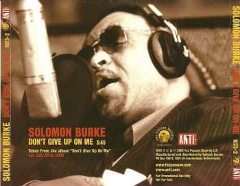 CD Solomon Burke: Don't Give Up On Me DIGI 388412