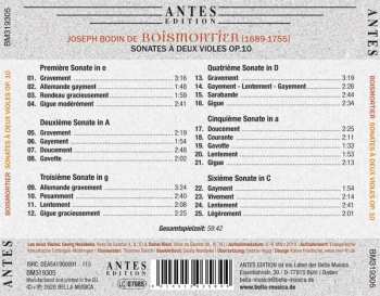 CD Joseph Bodin De Boismortier: Sonates à Deux Violes Op. 10 370523