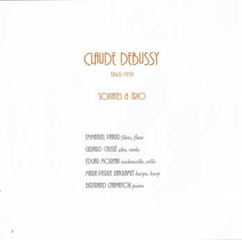 CD Claude Debussy: Sonates & Trio 33490