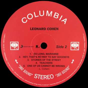 LP Leonard Cohen: Songs Of Leonard Cohen 33629