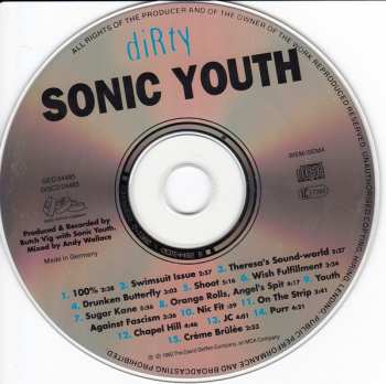 CD Sonic Youth: Dirty 44005