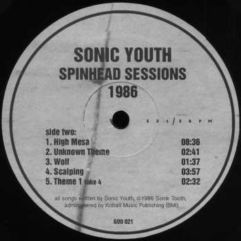 LP Sonic Youth: Spinhead Sessions • 1986 34078