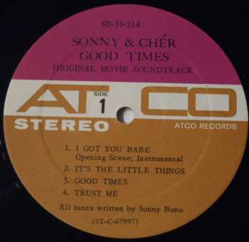 LP Sonny & Cher: Good Times (Original Film Soundtrack) 539439